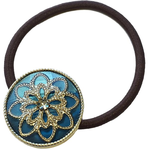 ヘアゴム　No.327 Amazon | （カンパニュラ327）ヘアゴム ダイアモンドフラワー